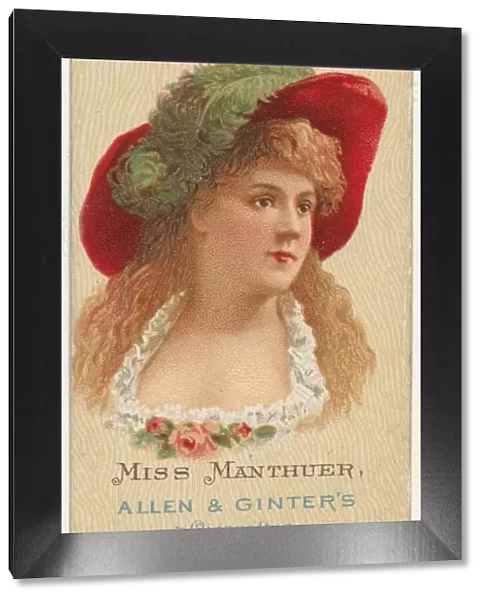 Miss Manthuer, from Worlds Beauties, Series 2 (N27) for Allen & Ginter Cigarettes