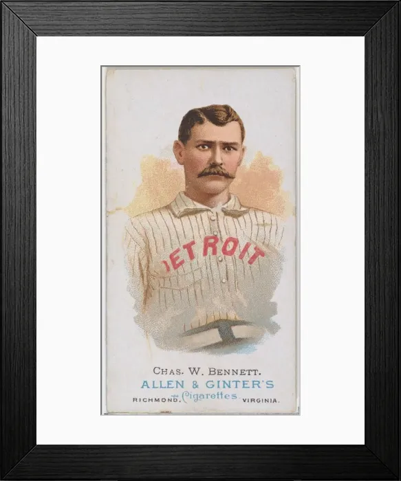 Framed Print : Charles W. Bennett, Baseball Player, from Worlds Champions Framed Print : Charles W. Bennett, Baseball Player, from Worlds Champions