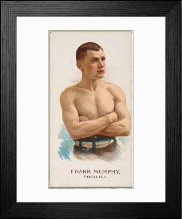 Framed Print : Frank Murphy, Pugilist, from Worlds Champions, Series 2 (N29) for Allen & Framed Print : Frank Murphy, Pugilist, from Worlds Champions, Series 2 (N29) for Allen &