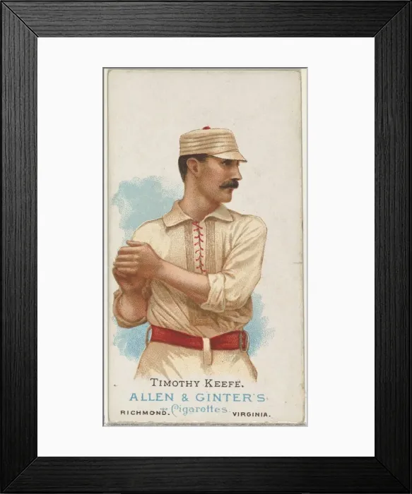 Framed Print : Timothy Keefe, Baseball Player, from Worlds Champions, Series 1 (N28) for Allen & Framed Print : Timothy Keefe, Baseball Player, from Worlds Champions, Series 1 (N28) for Allen &