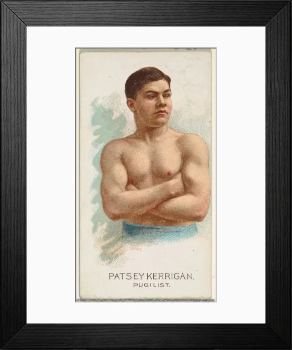 Framed Print : Patsey Kerrigan, Pugilist, from Worlds Champions, Series 2 (N29) for Allen & Framed Print : Patsey Kerrigan, Pugilist, from Worlds Champions, Series 2 (N29) for Allen &