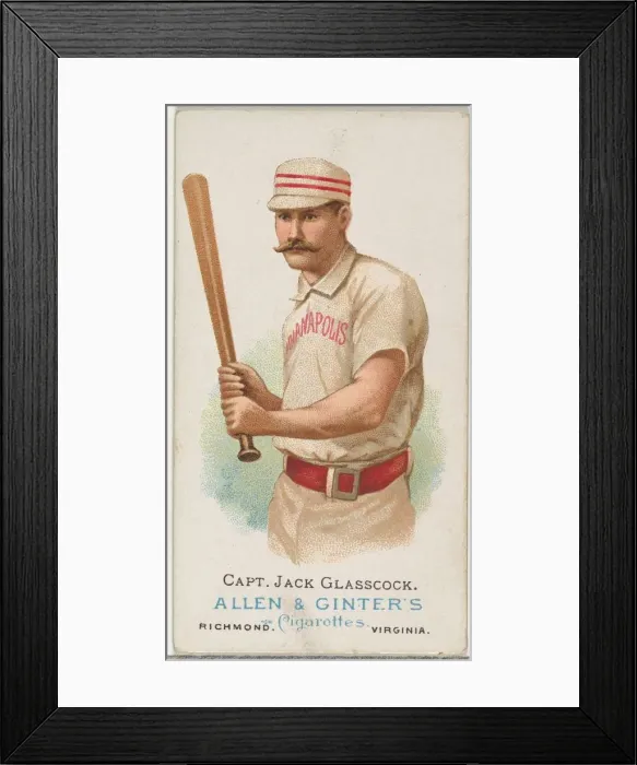 Framed Print : Captain Jack Glasscock, Baseball Player, from Worlds Champions Framed Print : Captain Jack Glasscock, Baseball Player, from Worlds Champions