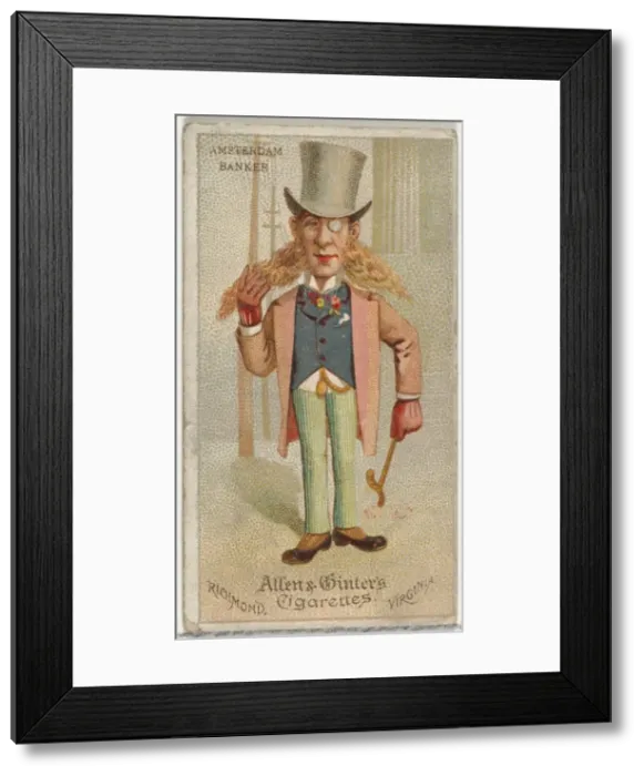 Framed Print : Amsterdam Banker, from Worlds Dudes series (N31) for Allen & Ginter Cigarettes, 1888 Framed Print : Amsterdam Banker, from Worlds Dudes series (N31) for Allen & Ginter Cigarettes, 1888