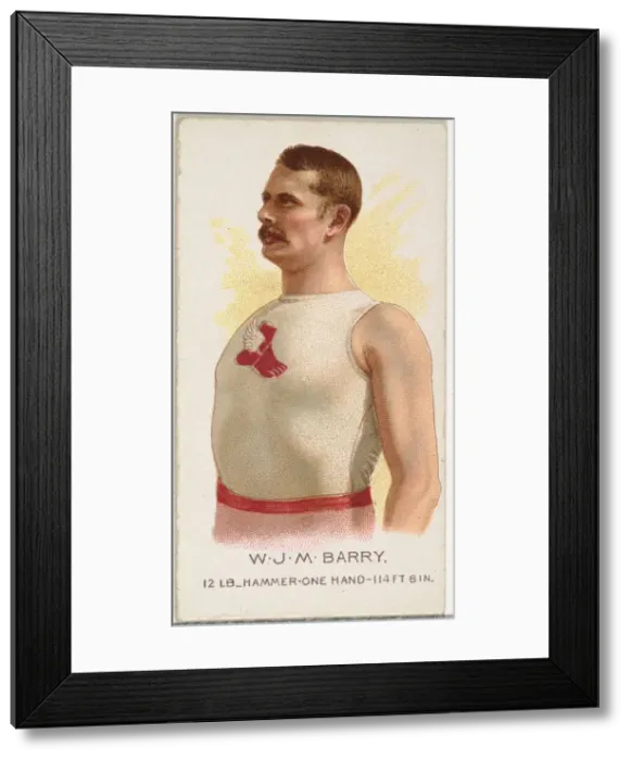 Framed Print : W. J. M. Barry, Hammer Throw, from Worlds Champions, Series 2 (N29) for Allen & Framed Print : W. J. M. Barry, Hammer Throw, from Worlds Champions, Series 2 (N29) for Allen &