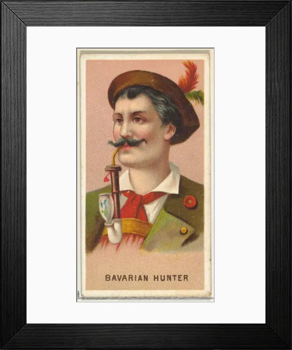 Framed Print : Bavarian Hunter, from Worlds Smokers series (N33) for Allen & Ginter Cigarettes Framed Print : Bavarian Hunter, from Worlds Smokers series (N33) for Allen & Ginter Cigarettes