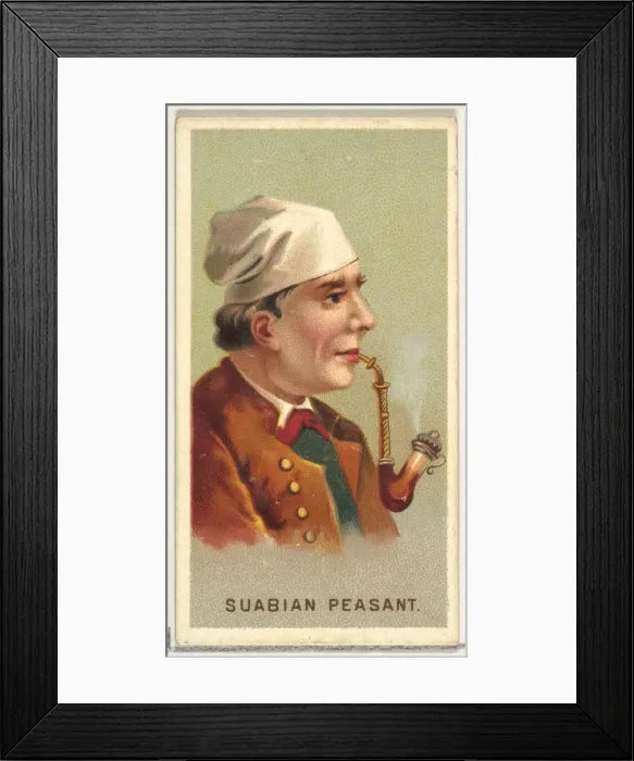 Framed Print : Suabian Peasant, from Worlds Smokers series (N33) for Allen & Ginter Cigarettes Framed Print : Suabian Peasant, from Worlds Smokers series (N33) for Allen & Ginter Cigarettes