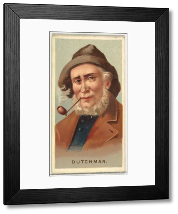Framed Print : Dutchman, from Worlds Smokers series (N33) for Allen & Ginter Cigarettes, 1888 Framed Print : Dutchman, from Worlds Smokers series (N33) for Allen & Ginter Cigarettes, 1888