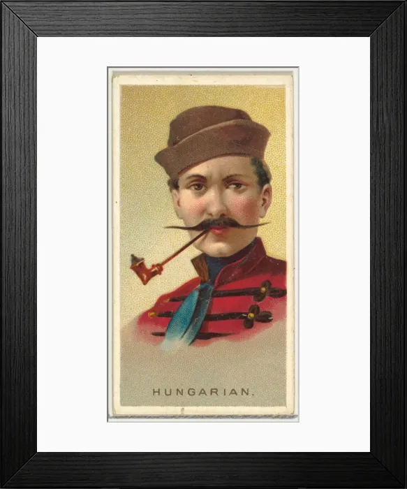 Framed Print : Hungarian, from Worlds Smokers series (N33) for Allen & Ginter Cigarettes, 1888 Framed Print : Hungarian, from Worlds Smokers series (N33) for Allen & Ginter Cigarettes, 1888