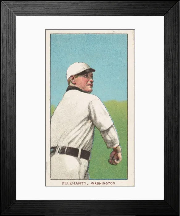 Framed Print : Delehanty, Washington, American League, from the White Border series (T206) for the Ame Framed Print : Delehanty, Washington, American League, from the White Border series (T206) for the Ame