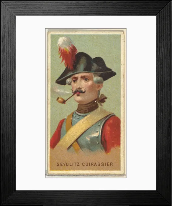Framed Print : Seydlitz Cuirassier, from Worlds Smokers series (N33) for Allen & Ginter Cigarettes Framed Print : Seydlitz Cuirassier, from Worlds Smokers series (N33) for Allen & Ginter Cigarettes