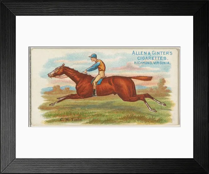 Framed Print : C. H. Todd, from The Worlds Racers series (N32) for Allen & Ginter Cigarettes, 1888 Framed Print : C. H. Todd, from The Worlds Racers series (N32) for Allen & Ginter Cigarettes, 1888