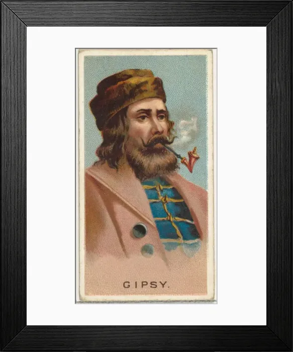 Framed Print : Gypsy, from Worlds Smokers series (N33) for Allen & Ginter Cigarettes, 1888 Framed Print : Gypsy, from Worlds Smokers series (N33) for Allen & Ginter Cigarettes, 1888