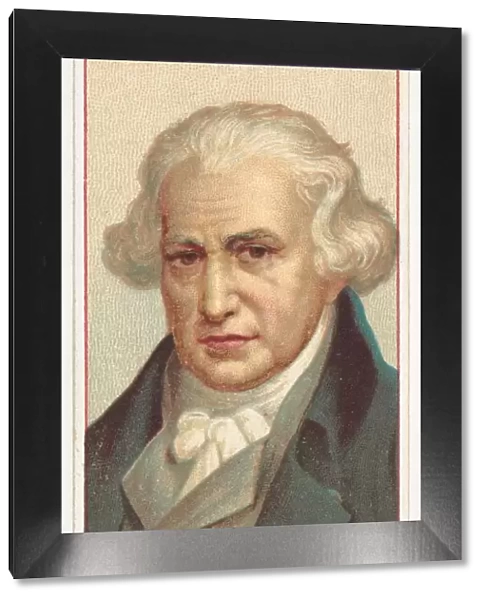 James Watt, printers sample for the Worlds Inventors souvenir album (A25