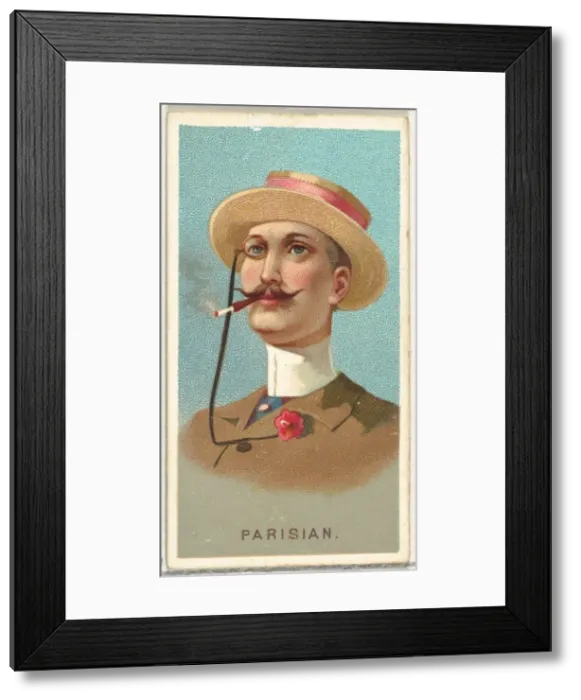 Framed Print : Parisian, from Worlds Smokers series (N33) for Allen & Ginter Cigarettes, 1888 Framed Print : Parisian, from Worlds Smokers series (N33) for Allen & Ginter Cigarettes, 1888
