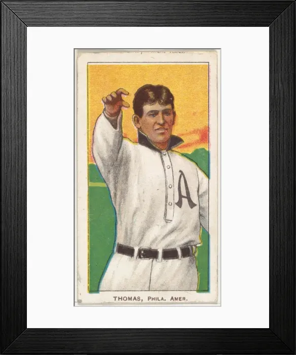 Framed Print : Thomas, Philadelphia, American League, from the White Border series (T206) for the Amer Framed Print : Thomas, Philadelphia, American League, from the White Border series (T206) for the Amer