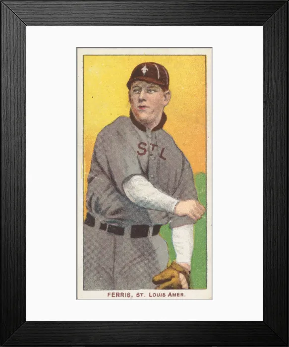 Framed Print : Ferris, St. Louis, American League, from the White Border series (T206) for the America Framed Print : Ferris, St. Louis, American League, from the White Border series (T206) for the America