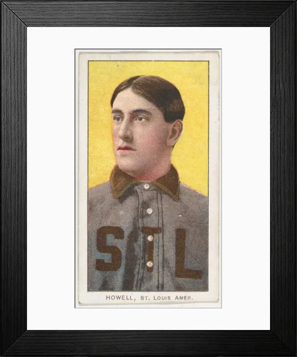 Framed Print : Howell, St. Louis, American League, from the White Border series (T206) for the America Framed Print : Howell, St. Louis, American League, from the White Border series (T206) for the America