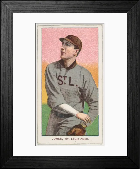 Framed Print : Jones, St. Louis, American League, from the White Border series (T206) for the American Framed Print : Jones, St. Louis, American League, from the White Border series (T206) for the American