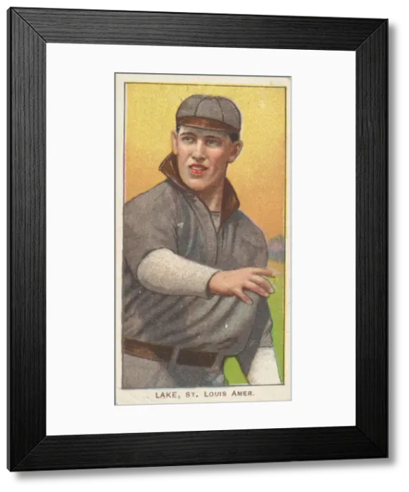 Framed Print : Lake, St. Louis, American League, from the White Border series (T206) for the American Framed Print : Lake, St. Louis, American League, from the White Border series (T206) for the American