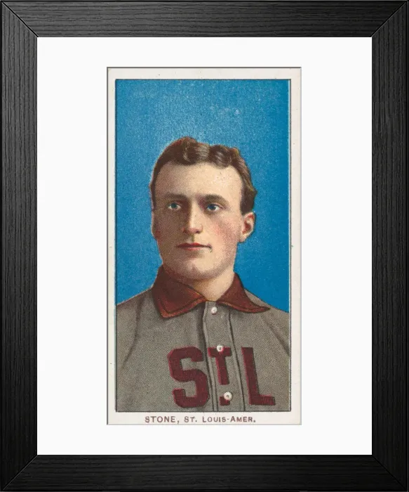 Framed Print : Stone, St. Louis, American League, from the White Border series (T206) for the American Framed Print : Stone, St. Louis, American League, from the White Border series (T206) for the American