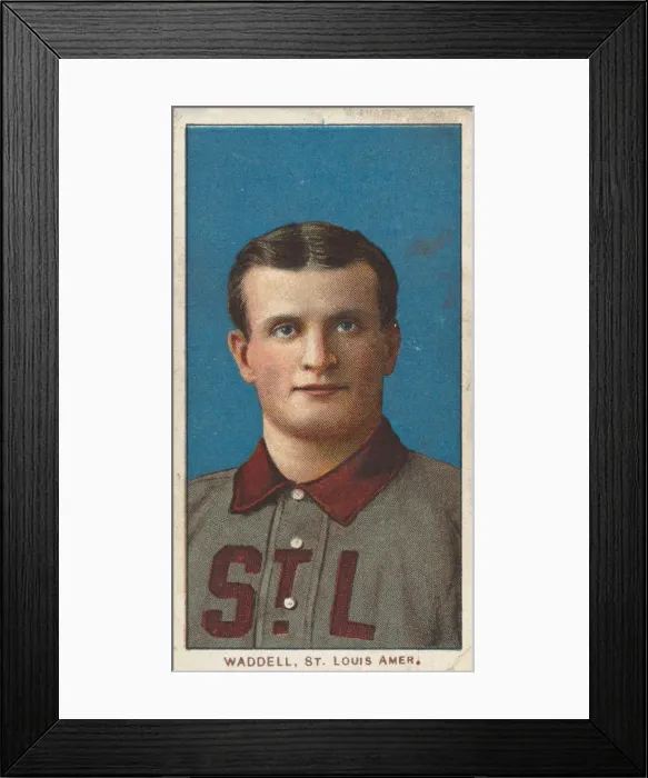 Framed Print : Waddell, St. Louis, American League, from the White Border series (T206) for the Americ