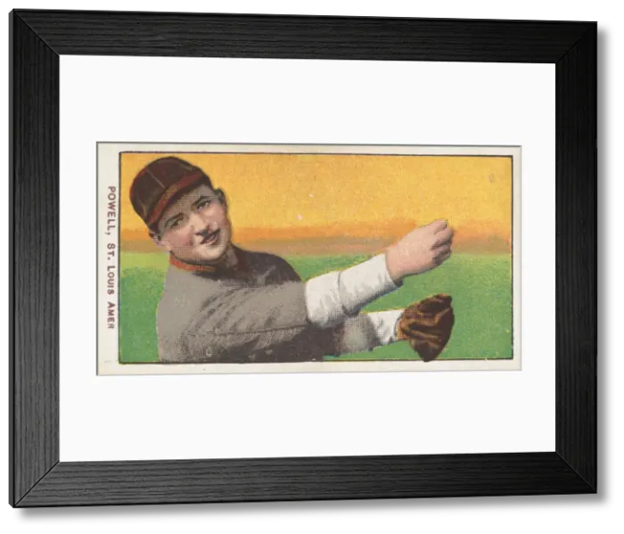 Framed Print : Powell, St. Louis, American League, from the White Border series (T206) for the America Framed Print : Powell, St. Louis, American League, from the White Border series (T206) for the America