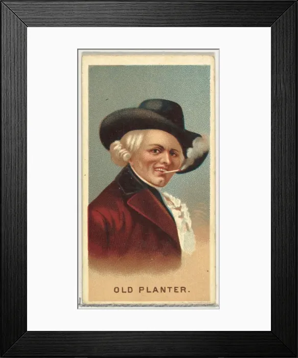 Framed Print : Old Planter, from Worlds Smokers series (N33) for Allen & Ginter Cigarettes, 1888 Framed Print : Old Planter, from Worlds Smokers series (N33) for Allen & Ginter Cigarettes, 1888