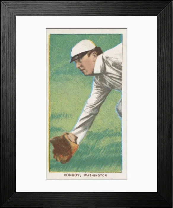 Framed Print : Conroy, Washington, American League, from the White Border series (T206) for the Americ Framed Print : Conroy, Washington, American League, from the White Border series (T206) for the Americ