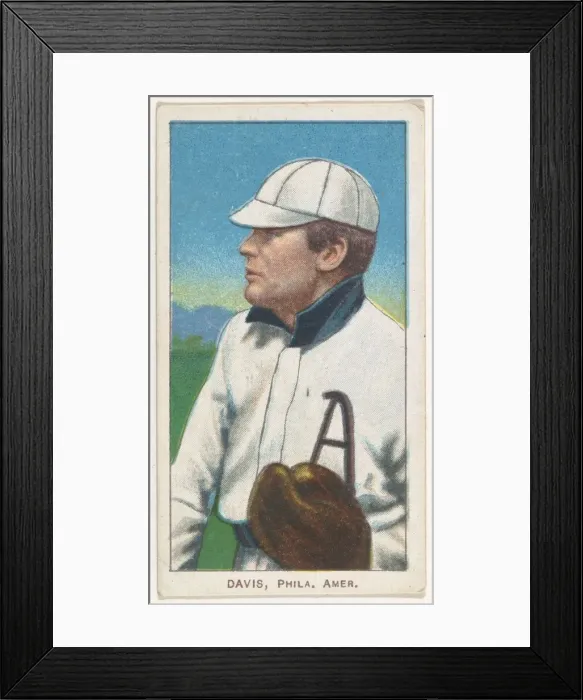 Framed Print : Davis, Philadelphia, American League, from the White Border series (T206) for the Ameri Framed Print : Davis, Philadelphia, American League, from the White Border series (T206) for the Ameri