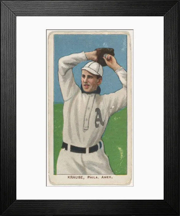 Framed Print : Krause, Philadelphia, American League, from the White Border series (T206) for the Amer Framed Print : Krause, Philadelphia, American League, from the White Border series (T206) for the Amer
