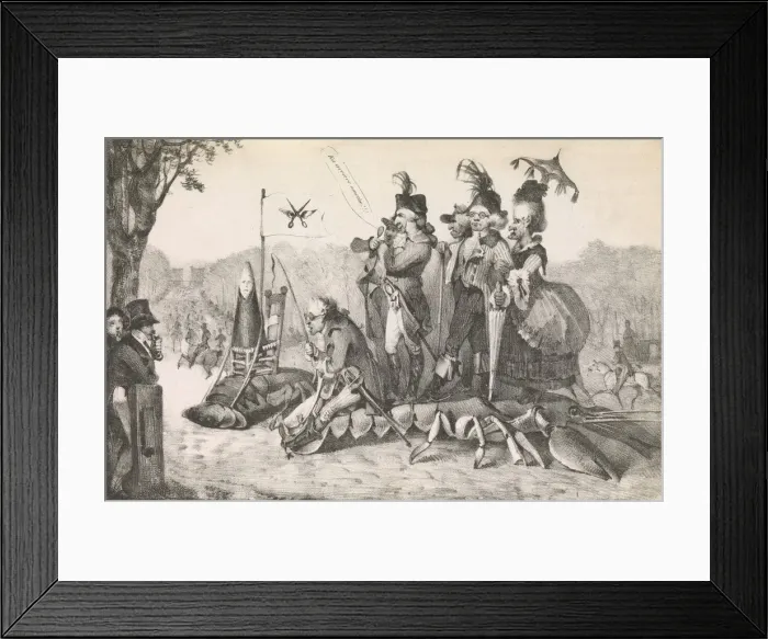 Framed Print : The Crayfish at Longchamps, 1822. 1822. Creator: Eugene Delacroix Framed Print : The Crayfish at Longchamps, 1822. 1822. Creator: Eugene Delacroix