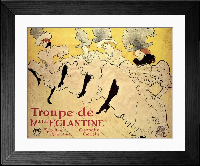 Framed Print : La Troupe de Mademoiselle Eglantine, 1895. 1895. Creator: Henri de Toulouse-Lautrec Framed Print : La Troupe de Mademoiselle Eglantine, 1895. 1895. Creator: Henri de Toulouse-Lautrec