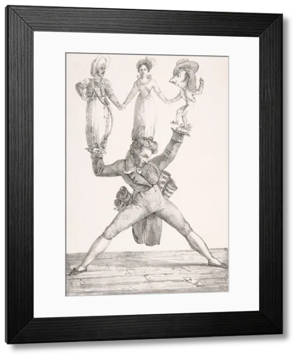 Framed Print : Theatre Italien, 1821. 1821. Creator: Eugene Delacroix Framed Print : Theatre Italien, 1821. 1821. Creator: Eugene Delacroix