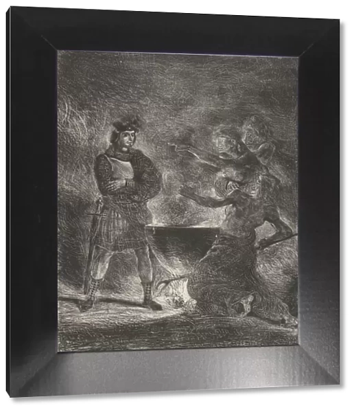 Macbeth Consulting the Witches, 1825. 1825. Creator: Eugene Delacroix