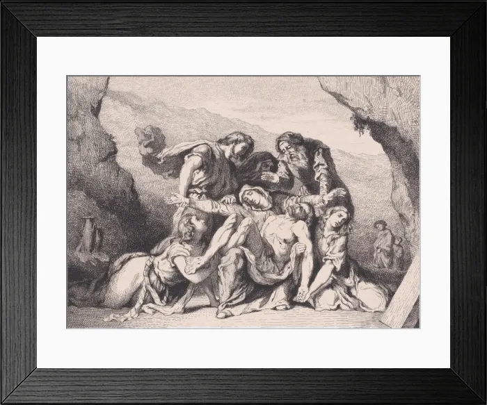 Framed Print : Pieta, 1852. 1852. Creator: Edmond Hedouin Framed Print : Pieta, 1852. 1852. Creator: Edmond Hedouin