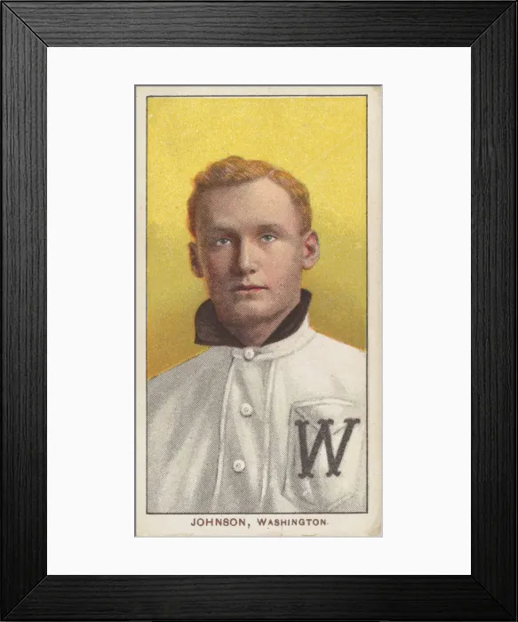 Framed Print : Johnson, Washington, American League, from the White Border series (T206) for the Ameri Framed Print : Johnson, Washington, American League, from the White Border series (T206) for the Ameri
