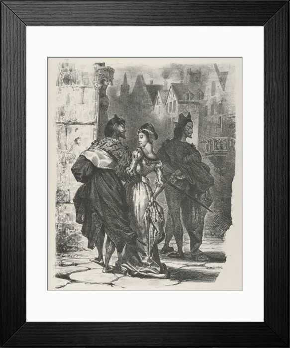 Framed Print : Faust Trying to Seduce Marguerite (Goethe, Faust), 1825-27. 1825-27 Framed Print : Faust Trying to Seduce Marguerite (Goethe, Faust), 1825-27. 1825-27