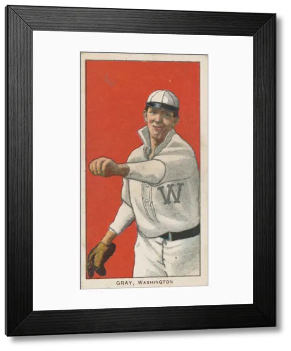 Framed Print : Gray, Washington, American League, from the White Border series (T206) for the American Framed Print : Gray, Washington, American League, from the White Border series (T206) for the American