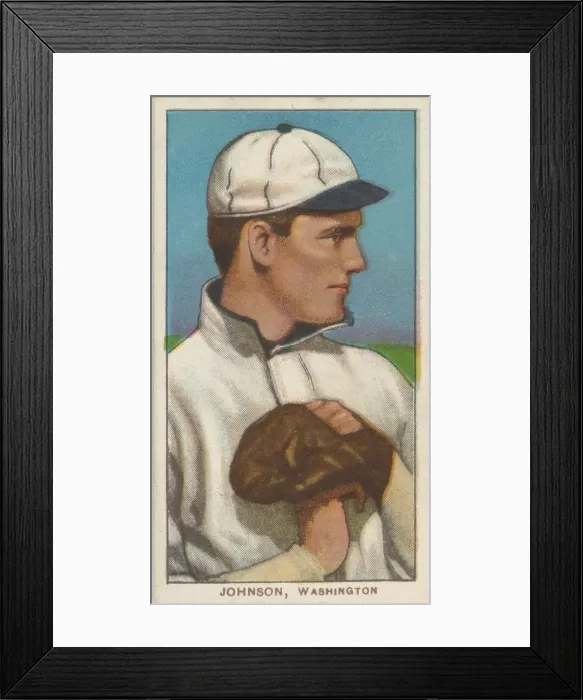 Framed Print : Johnson, Washington, American League, from the White Border series (T206) for the Ameri
