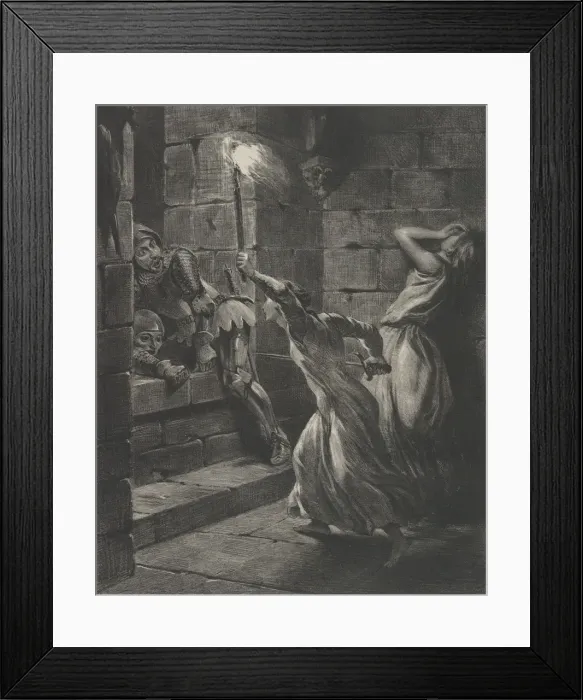 Framed Print : Duguesclins Sister, 1829. 1829. Creator: Eugene Delacroix Framed Print : Duguesclins Sister, 1829. 1829. Creator: Eugene Delacroix
