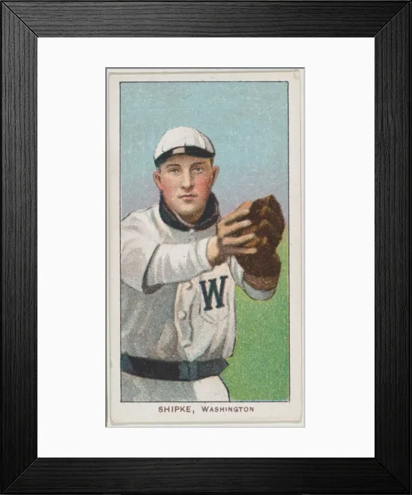 Framed Print : Shipke, Washington, American League, from the White Border series (T206) for the Americ Framed Print : Shipke, Washington, American League, from the White Border series (T206) for the Americ