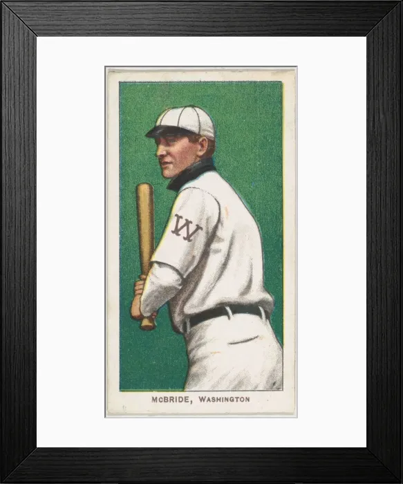 Framed Print : McBride, Washington, American League, from the White Border series (T206) for the Ameri Framed Print : McBride, Washington, American League, from the White Border series (T206) for the Ameri