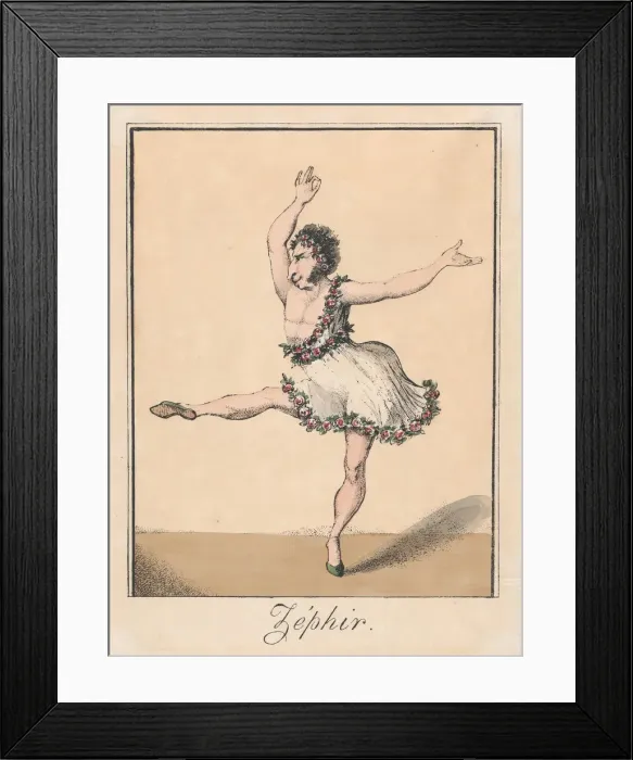 Framed Print : Zephir, 1817-19. 1817-19. Creator: George Cruikshank Framed Print : Zephir, 1817-19. 1817-19. Creator: George Cruikshank