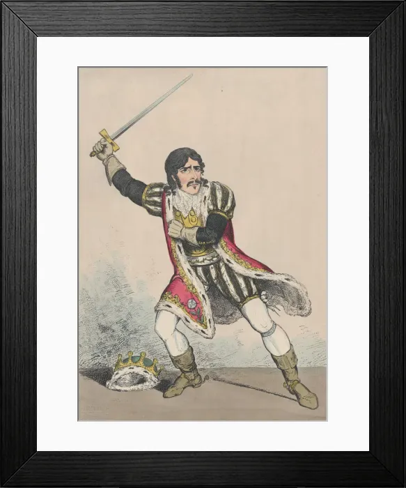 Framed Print : Mr. Kean in the Character of Richard the Third, ca. 1814. ca. 1814 Framed Print : Mr. Kean in the Character of Richard the Third, ca. 1814. ca. 1814