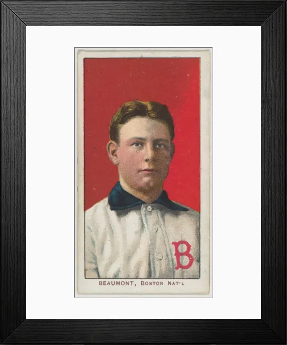 Framed Print : Beaumont, Boston, National League, from the White Border series (T206) for the American Framed Print : Beaumont, Boston, National League, from the White Border series (T206) for the American
