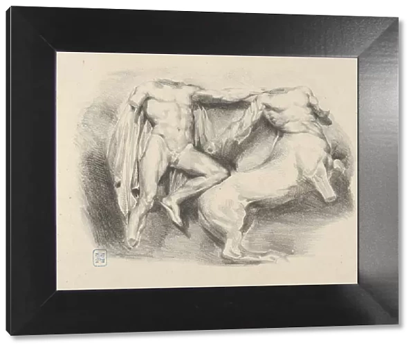 Theseus Conqueror of the Centaur Eurytus, 1825. 1825. Creator: Eugene Delacroix