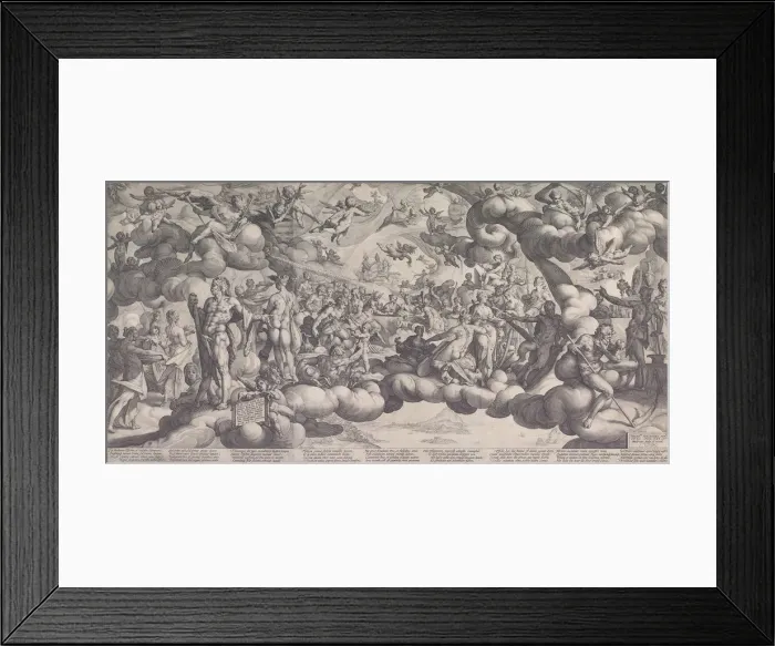 Framed Print : The Feast of the Gods at the Marriage of Cupid and Psyche, 1587. 1587 Framed Print : The Feast of the Gods at the Marriage of Cupid and Psyche, 1587. 1587