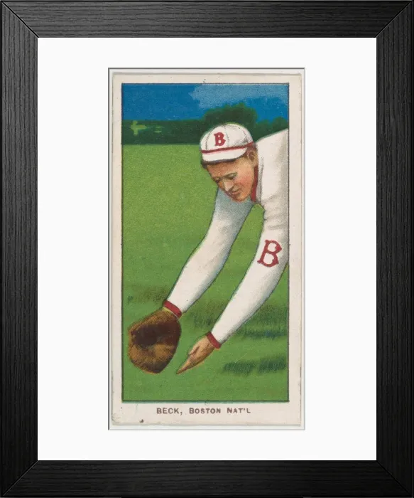 Framed Print : Beck, Boston, National League, from the White Border series (T206) for the American Tob Framed Print : Beck, Boston, National League, from the White Border series (T206) for the American Tob