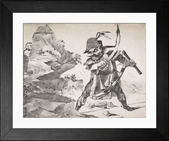 Framed Print : Watch Your Rear ! ! ! !, 1822. 1822. Creator: Eugene Delacroix Framed Print : Watch Your Rear ! ! ! !, 1822. 1822. Creator: Eugene Delacroix