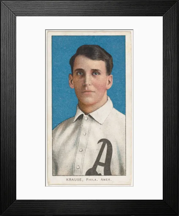 Framed Print : Krause, Philadelphia, American League, from the White Border series (T206) for the Amer Framed Print : Krause, Philadelphia, American League, from the White Border series (T206) for the Amer